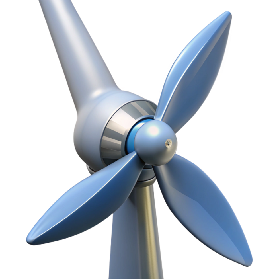 enchanting baroque A wind turbine blade, close-up. NO BACKGROUND with Transparent Background. top-tier png