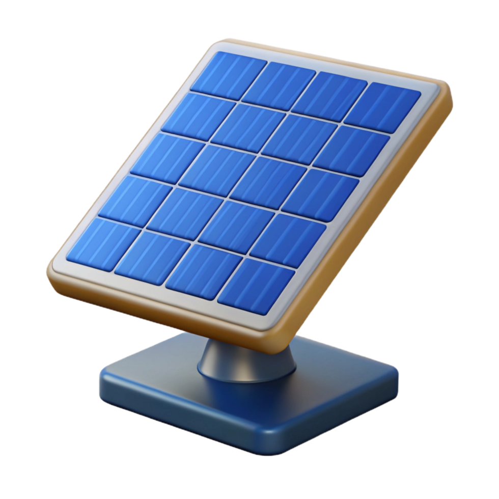 vibrant celebrated A solar panel, photovoltaic cell. NO BACKGROUND with Transparent Background. png
