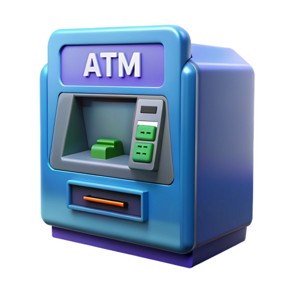 serene acclaimed An ATM, automated teller machine. NO BACKGROUND with Transparent Background. png