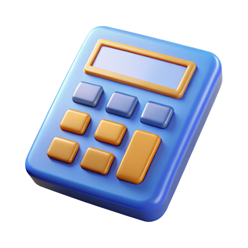 enchanting contemporary A scientific calculator, advanced functions. NO BACKGROUND with Transparent Background. studio quality png