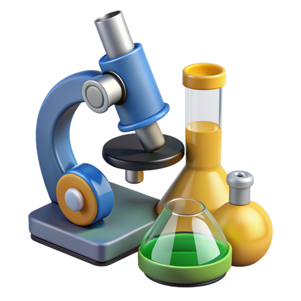 harmonious breathtaking A microscope, laboratory equipment. NO BACKGROUND with Transparent Background. original png