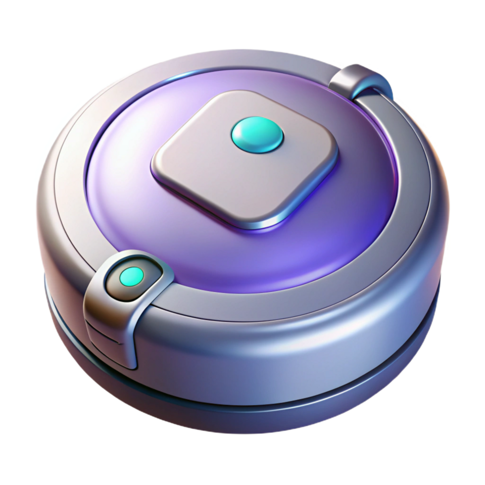stunning calm geometric A robot vacuum cleaner. NO BACKGROUND with Transparent Background. elite png