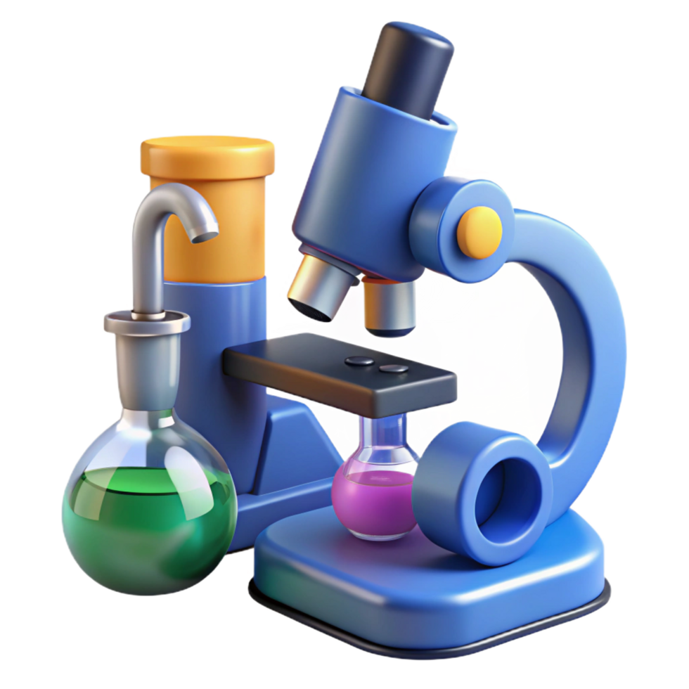 picturesque renaissance A microscope, laboratory equipment. NO BACKGROUND with Transparent Background. top-tier png