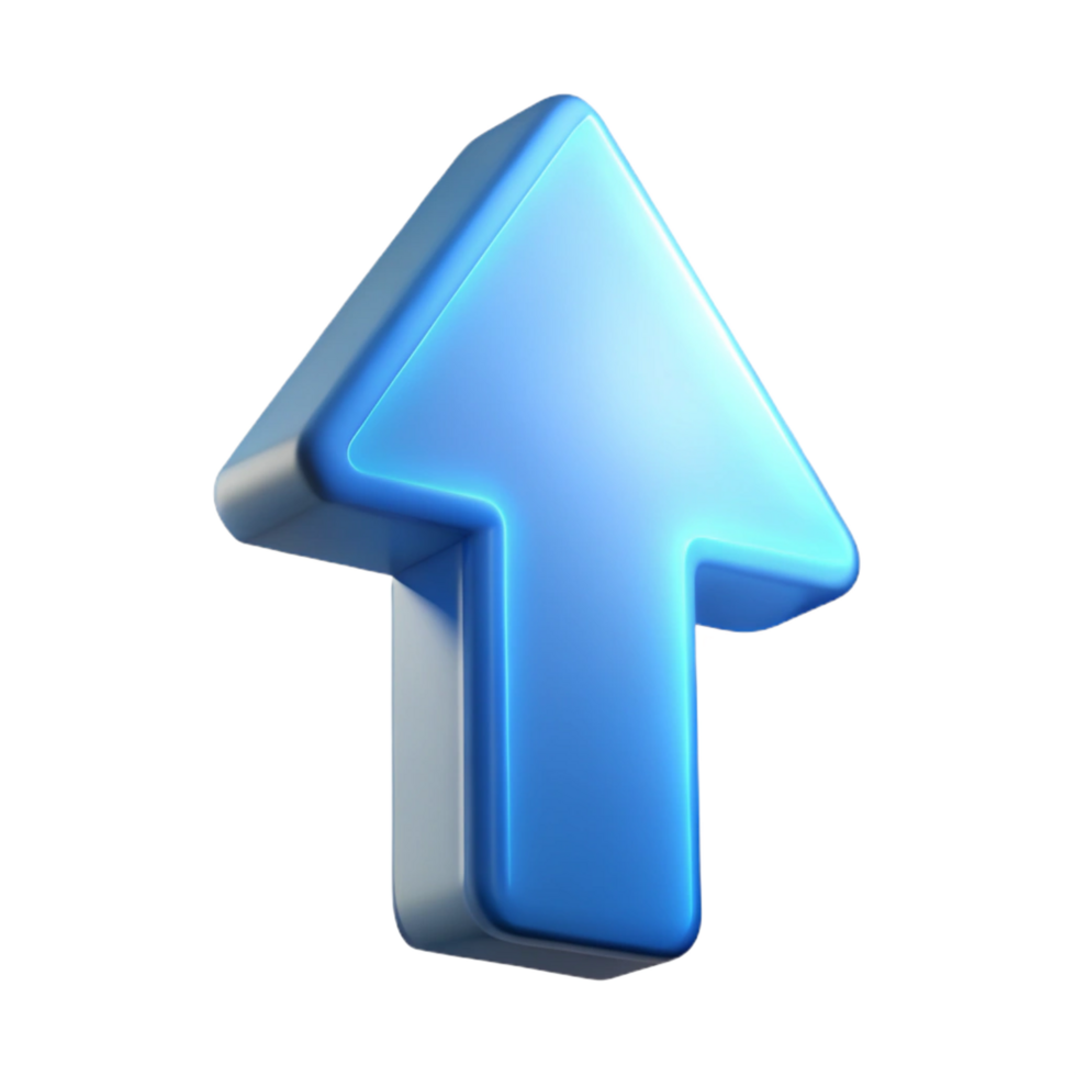 hypnotic memorable A single, stylized arrow pointing upwards, made of light. NO BACKGROUND with Transparent Background. png