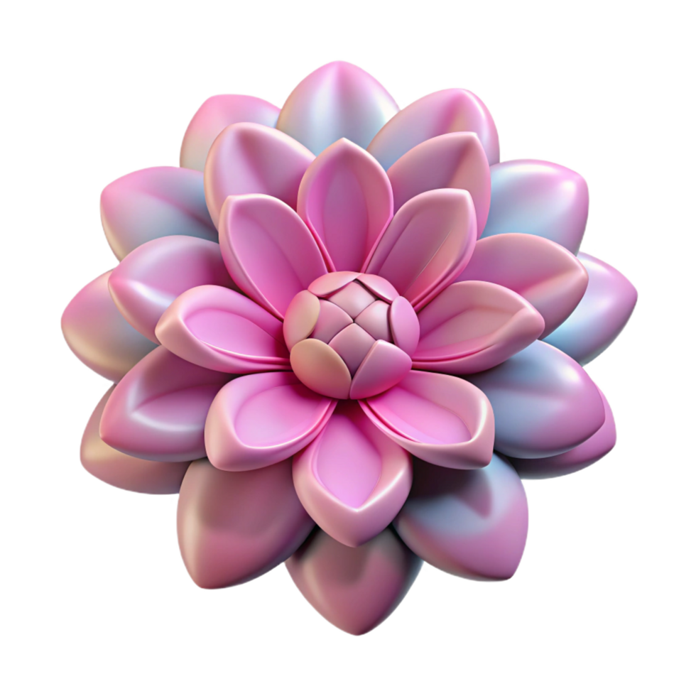 captivating impressionist A single, stylized flower with intricate petal details. NO BACKGROUND with Transparent Background. top-tier png