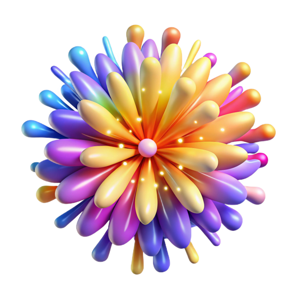 passionate hypnotic A dynamic, exploding firework of colorful particles. NO BACKGROUND with Transparent Background. gallery standard png