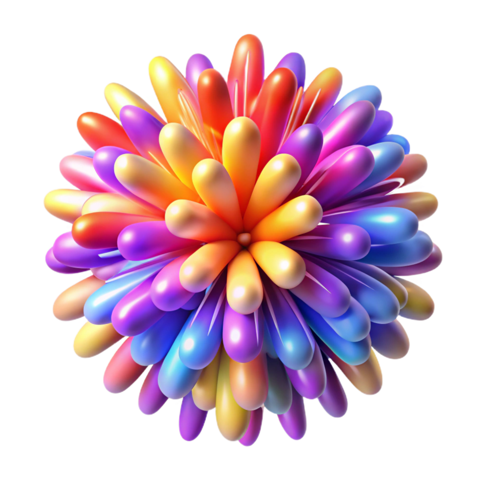 majestic whimsical vintage A dynamic, exploding firework of colorful particles. NO BACKGROUND with Transparent Background. premium png