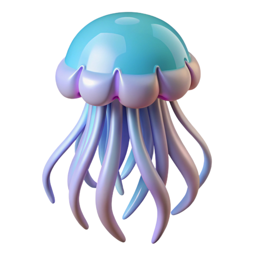 harmonious spectacular A jellyfish, NO BACKGROUND with Transparent Background. elite png