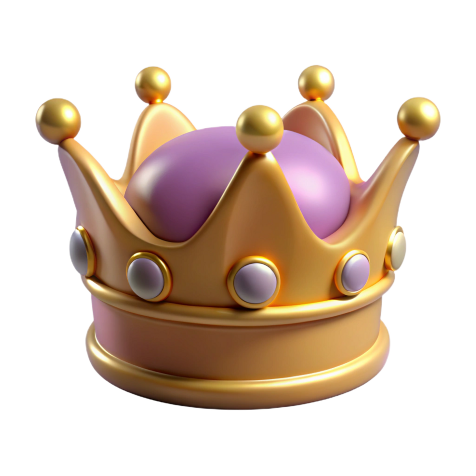intense hypnotic A single, ornate crown, fit for a king or queen. NO BACKGROUND with Transparent Background. impeccable png