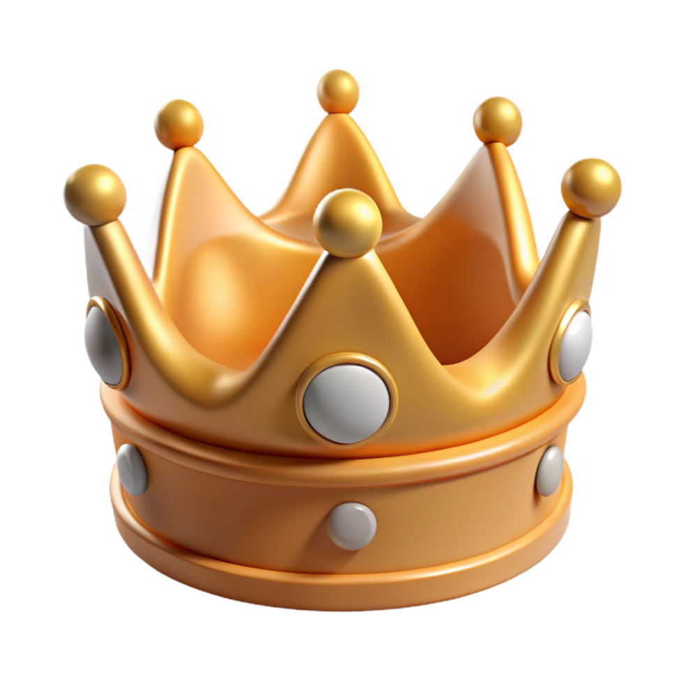 gorgeous modern A single, ornate crown, fit for a king or queen. NO BACKGROUND with Transparent Background. detailed png