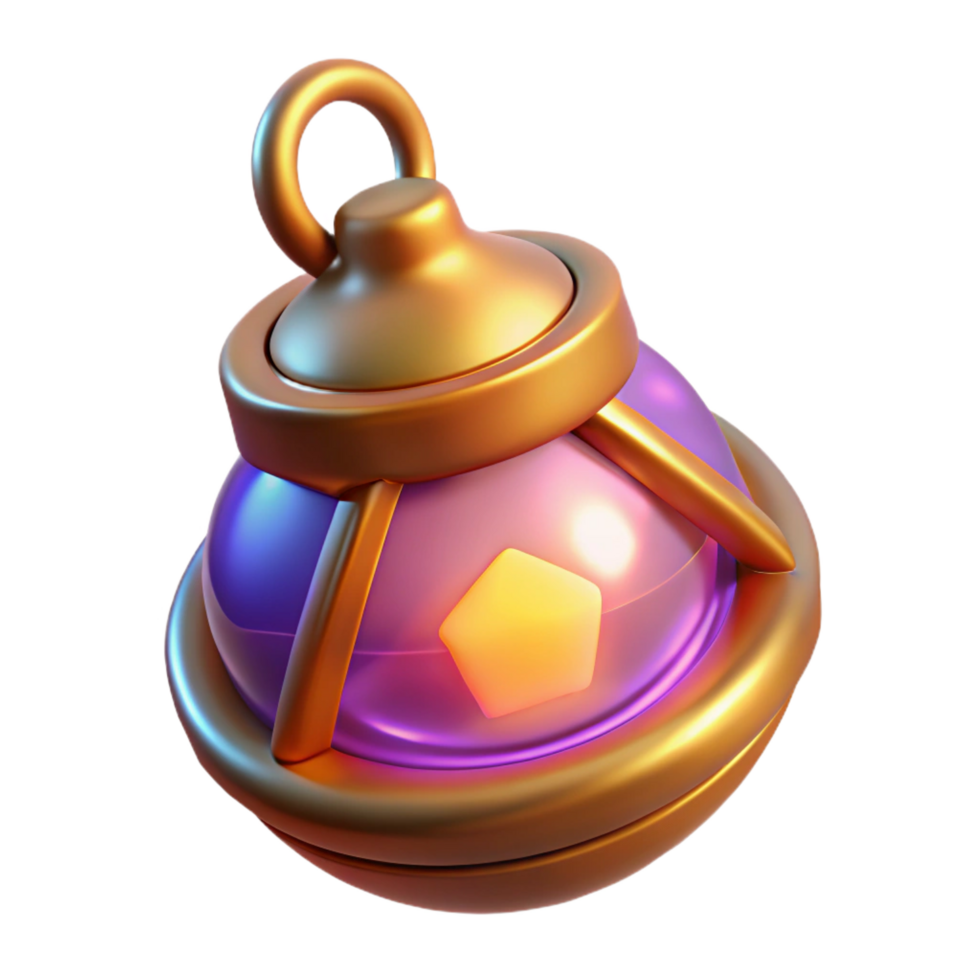 dramatic striking A single, magical amulet, glowing with an inner light. NO BACKGROUND with Transparent Background. flawless png