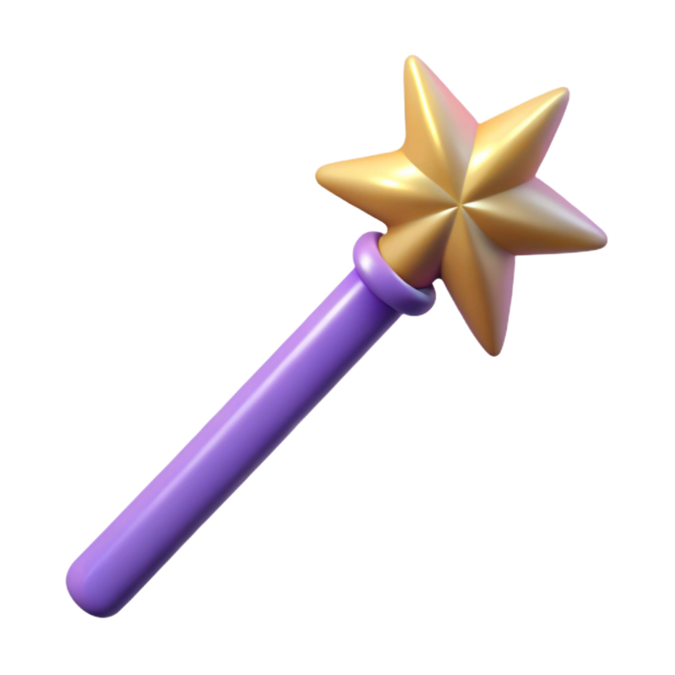 exceptional urban A single, sparkling magic wand, NO BACKGROUND with Transparent Background. genuine png