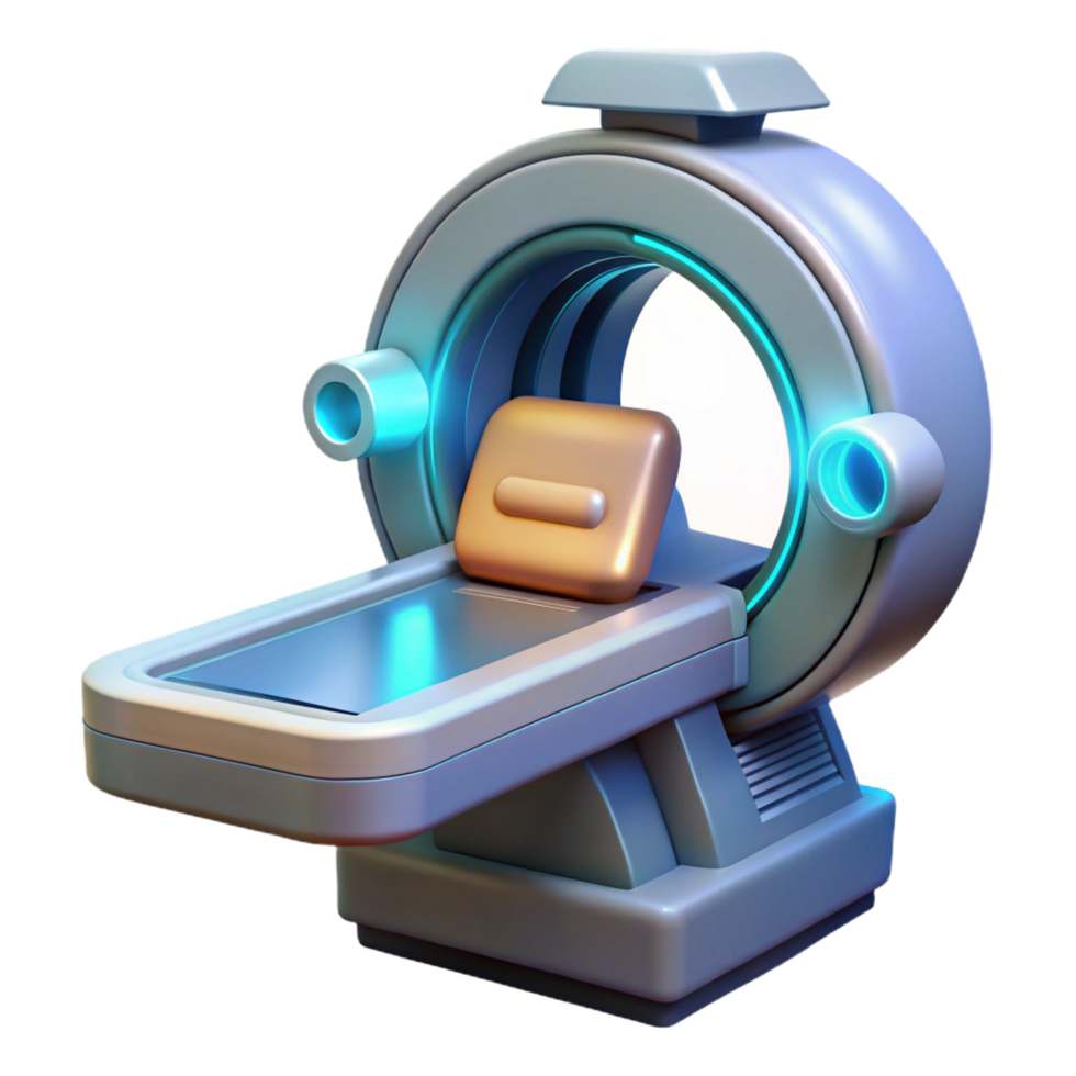 peaceful magnificent Medical scanner, futuristic device, diagnostic tool. NO BACKGROUND with Transparent Background. elite png