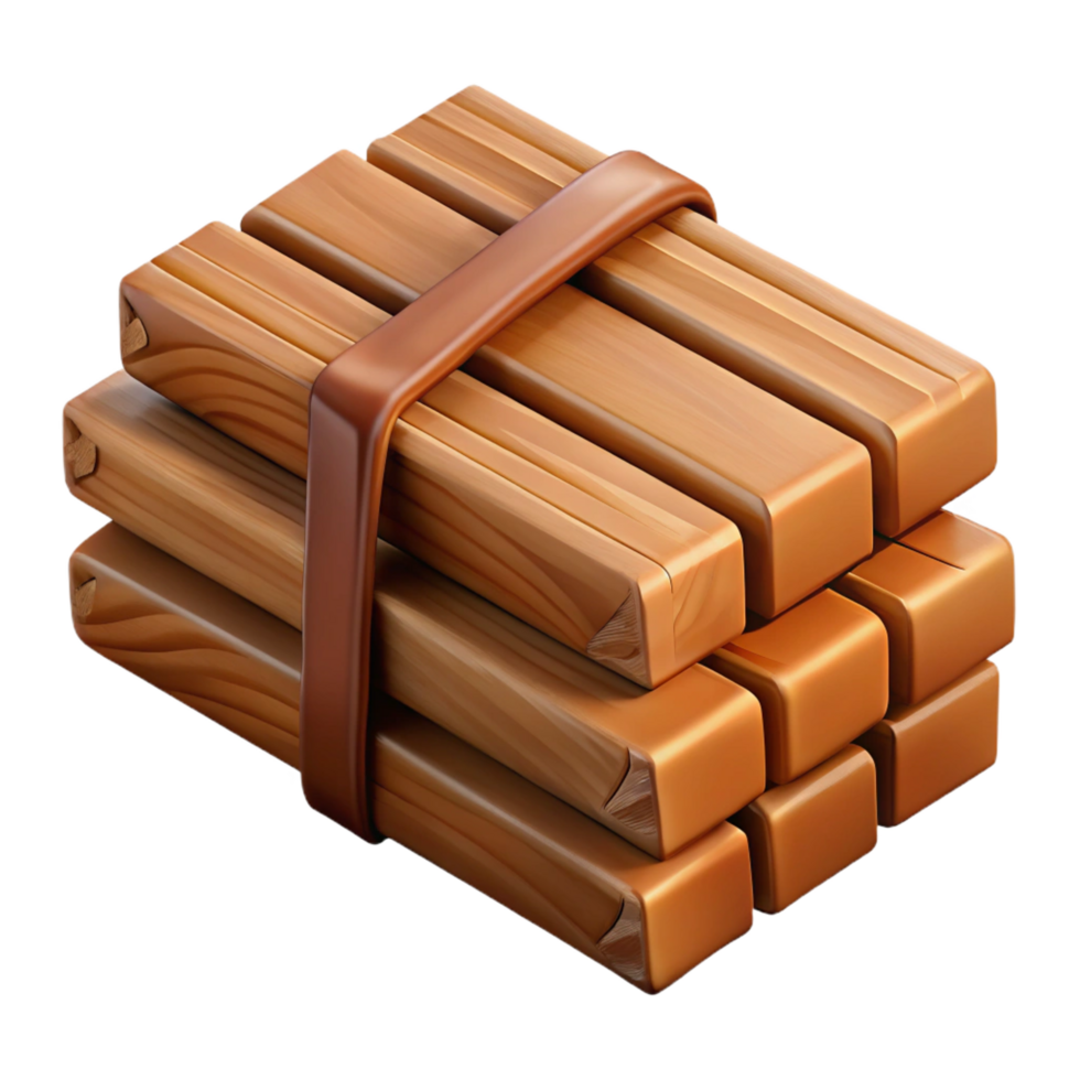 picturesque celebrated Bundle of wooden planks NO BACKGROUND with Transparent Background. png