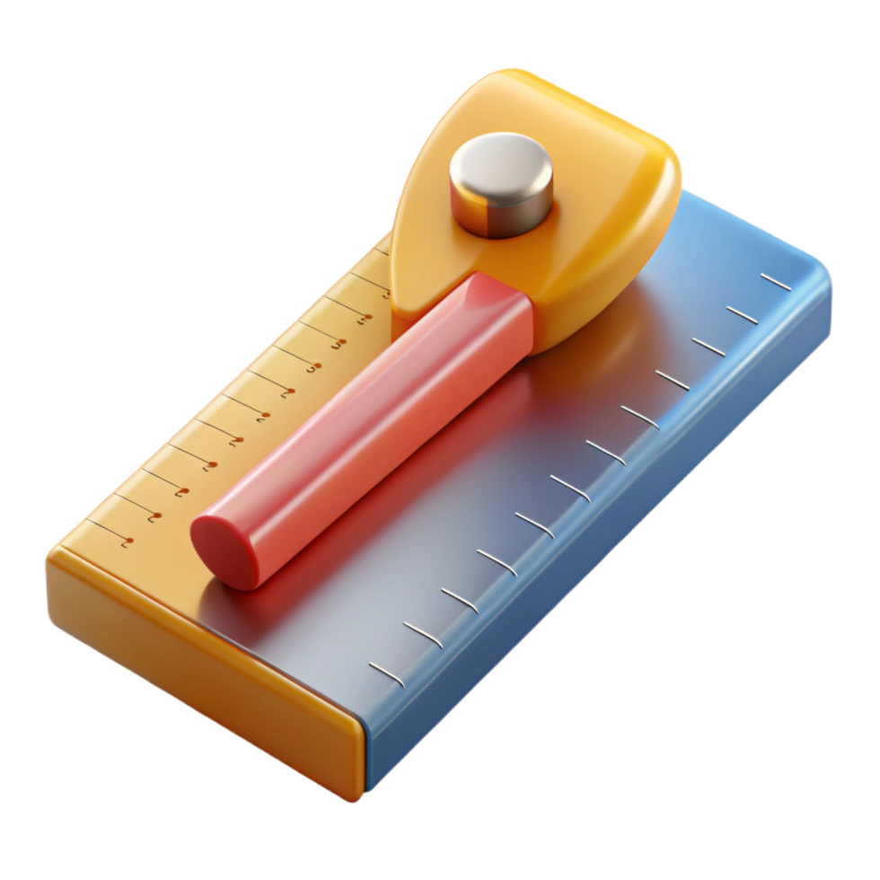 dramatic geometric Architect's scale ruler NO BACKGROUND with Transparent Background. luxury png