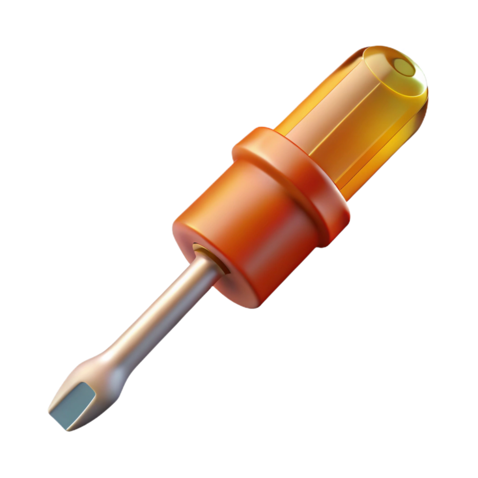 exceptional gothic Screwdriver NO BACKGROUND with Transparent Background. flawless png