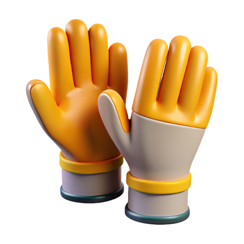 exquisite renaissance Pair of safety gloves NO BACKGROUND with Transparent Background. perfect clarity png