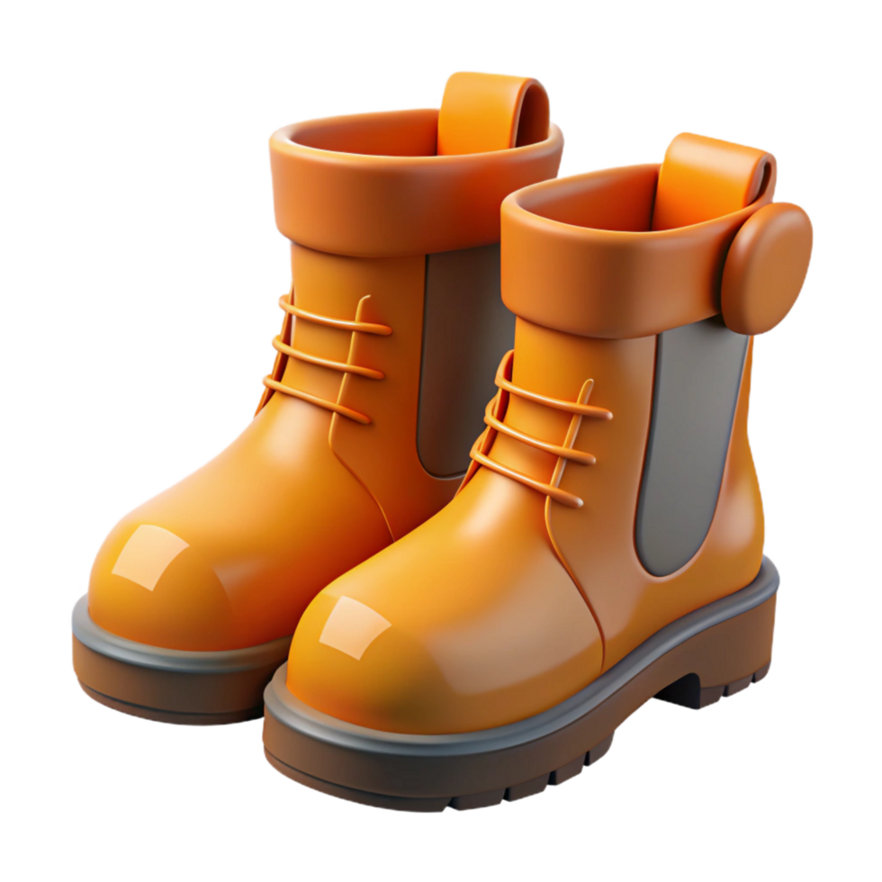 unparalleled coastal Construction worker's boots NO BACKGROUND with Transparent Background. exclusive png