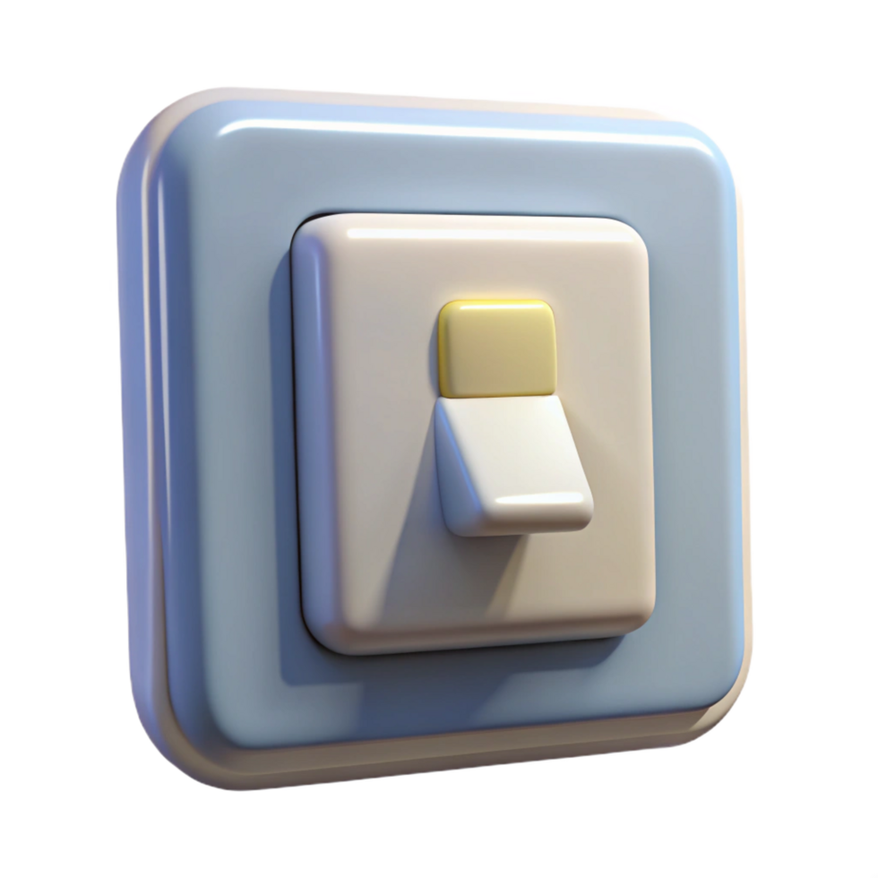 gorgeous quintessential Light switch NO BACKGROUND with Transparent Background. png