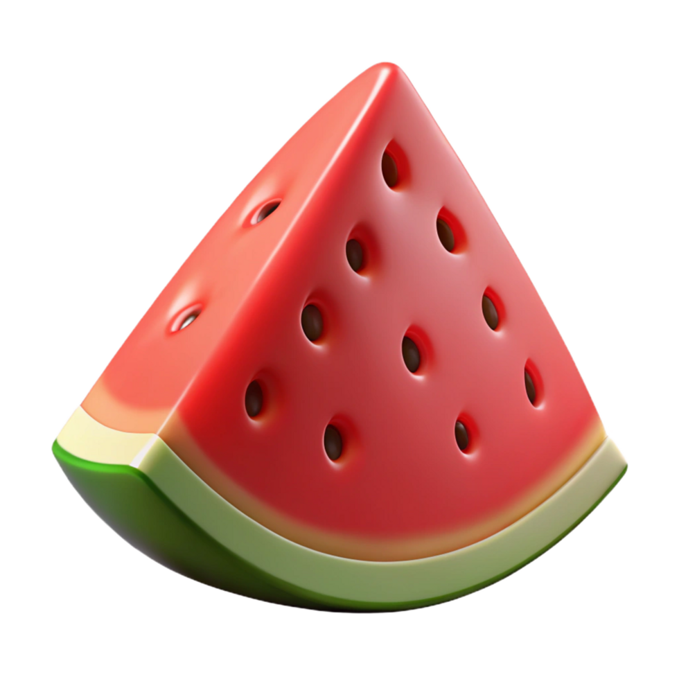 unparalleled avant-garde Watermelon slice NO BACKGROUND with Transparent Background. premium png