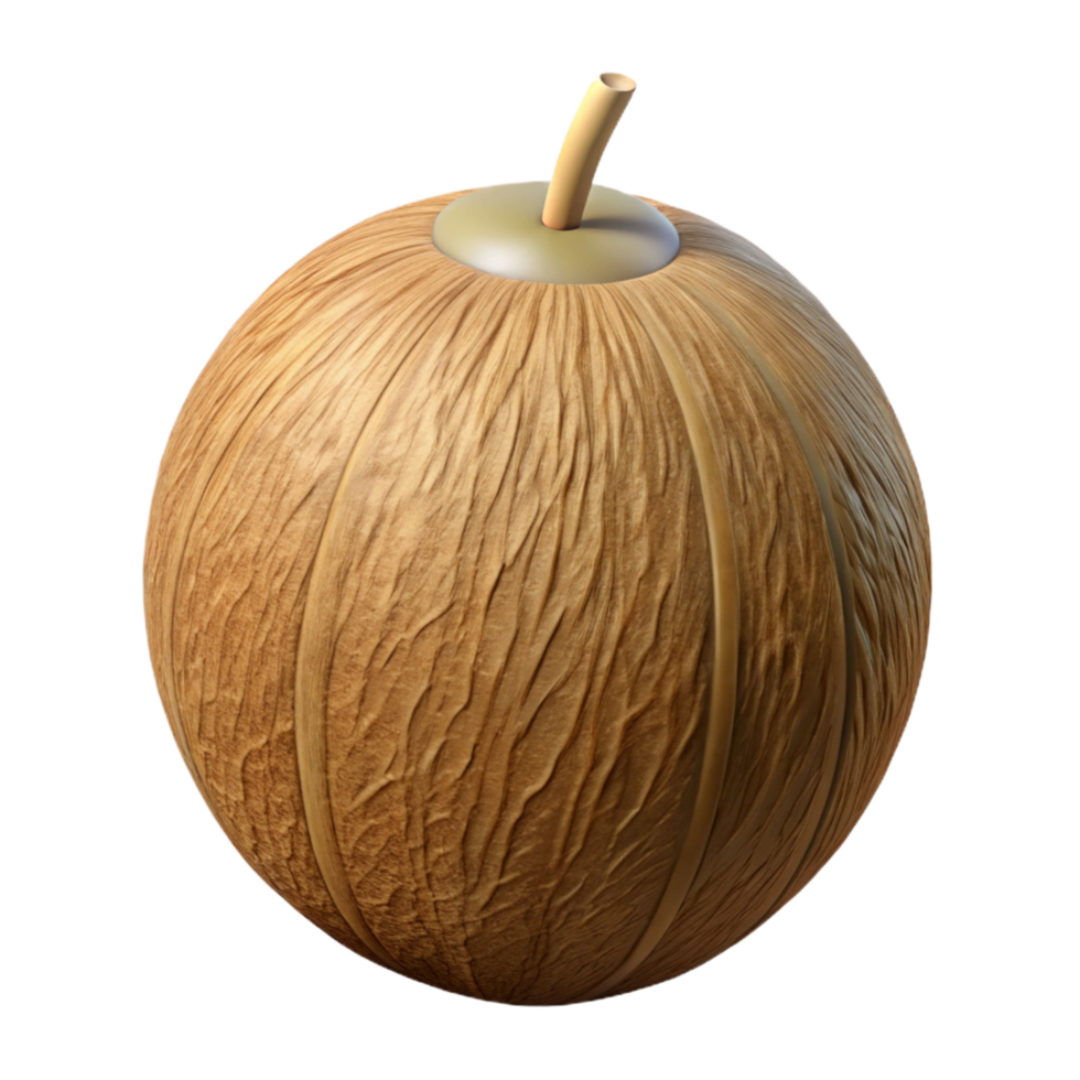 mysterious hypnotic Coconut NO BACKGROUND with Transparent Background. artisan png