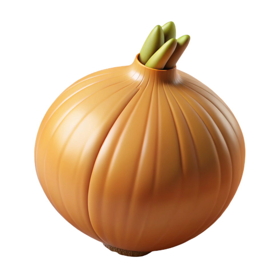 distinctive elegant Onion NO BACKGROUND with Transparent Background. expertly shot png
