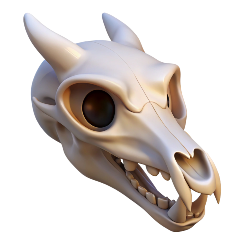 dramatic dramatic Animal skull NO BACKGROUND with Transparent Background. genuine png