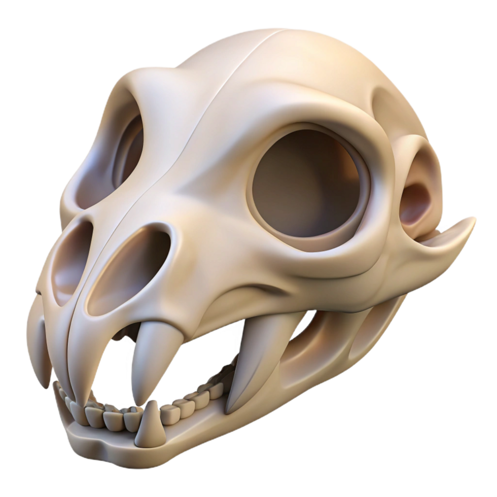 exquisite iconic Animal skull NO BACKGROUND with Transparent Background. png