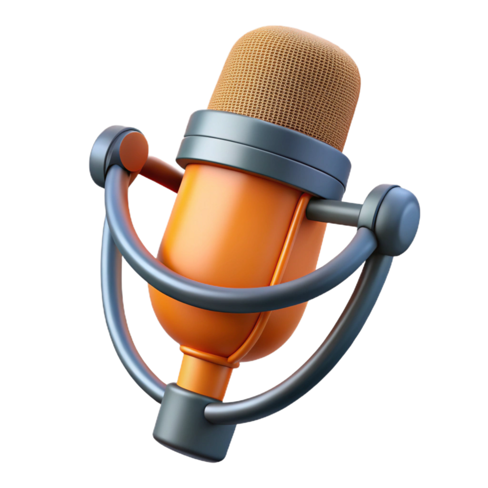 elegant sought-after A studio microphone with pop filter attached. NO BACKGROUND with Transparent Background. png