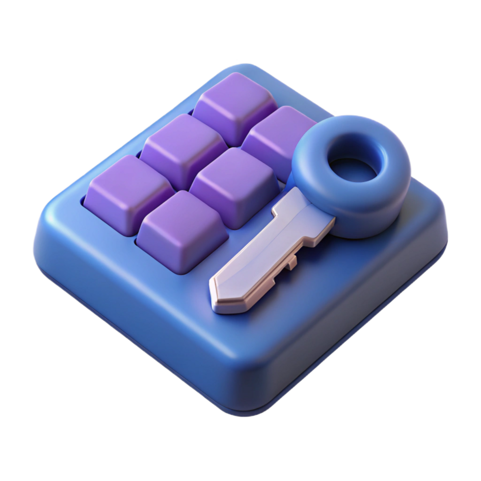 glorious sought-after A single key from a computer keyboard. NO BACKGROUND with Transparent Background. png