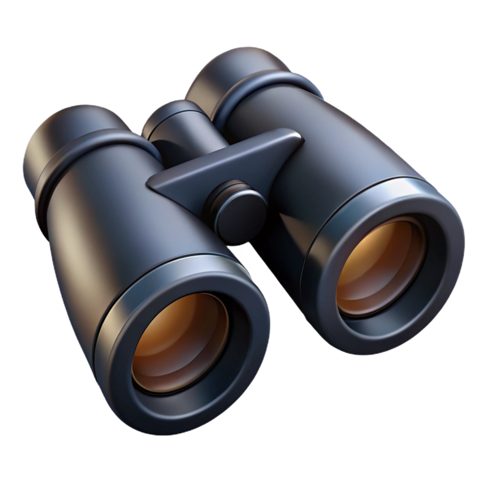 dramatic dreamy vintage A pair of binoculars, black. NO BACKGROUND with Transparent Background. detailed png