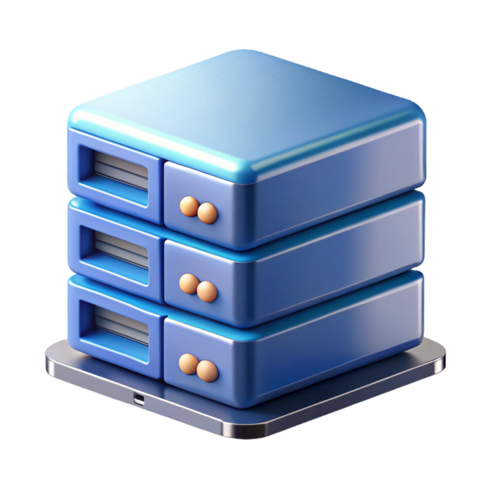 vibrant exceptional A server, rack-mounted. NO BACKGROUND with Transparent Background. png