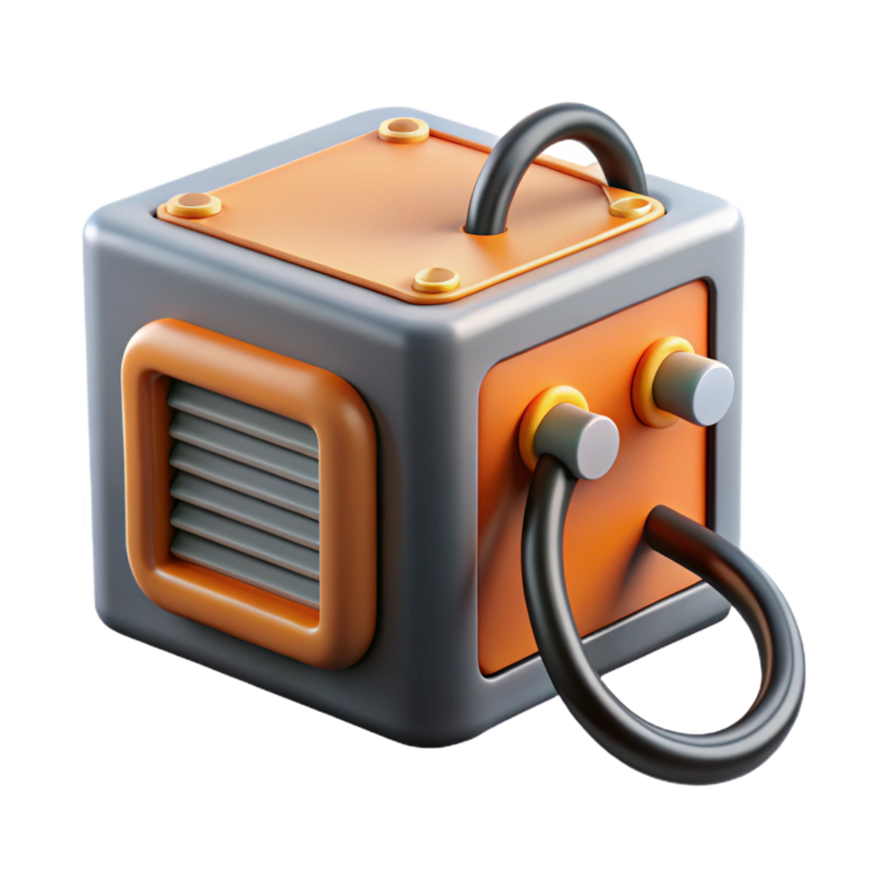 pristine acclaimed A power supply unit, with cables attached. NO BACKGROUND with Transparent Background. png