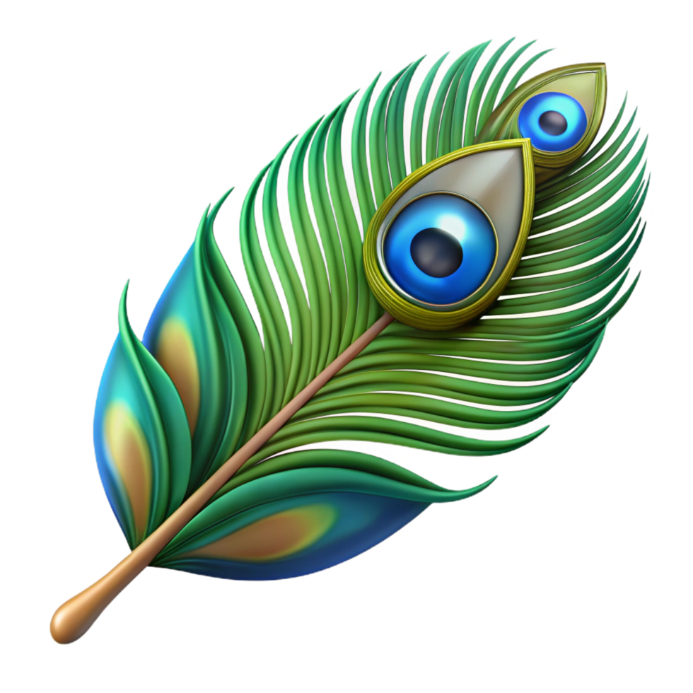 immaculate signature Peacock feather NO BACKGROUND with Transparent Background. png