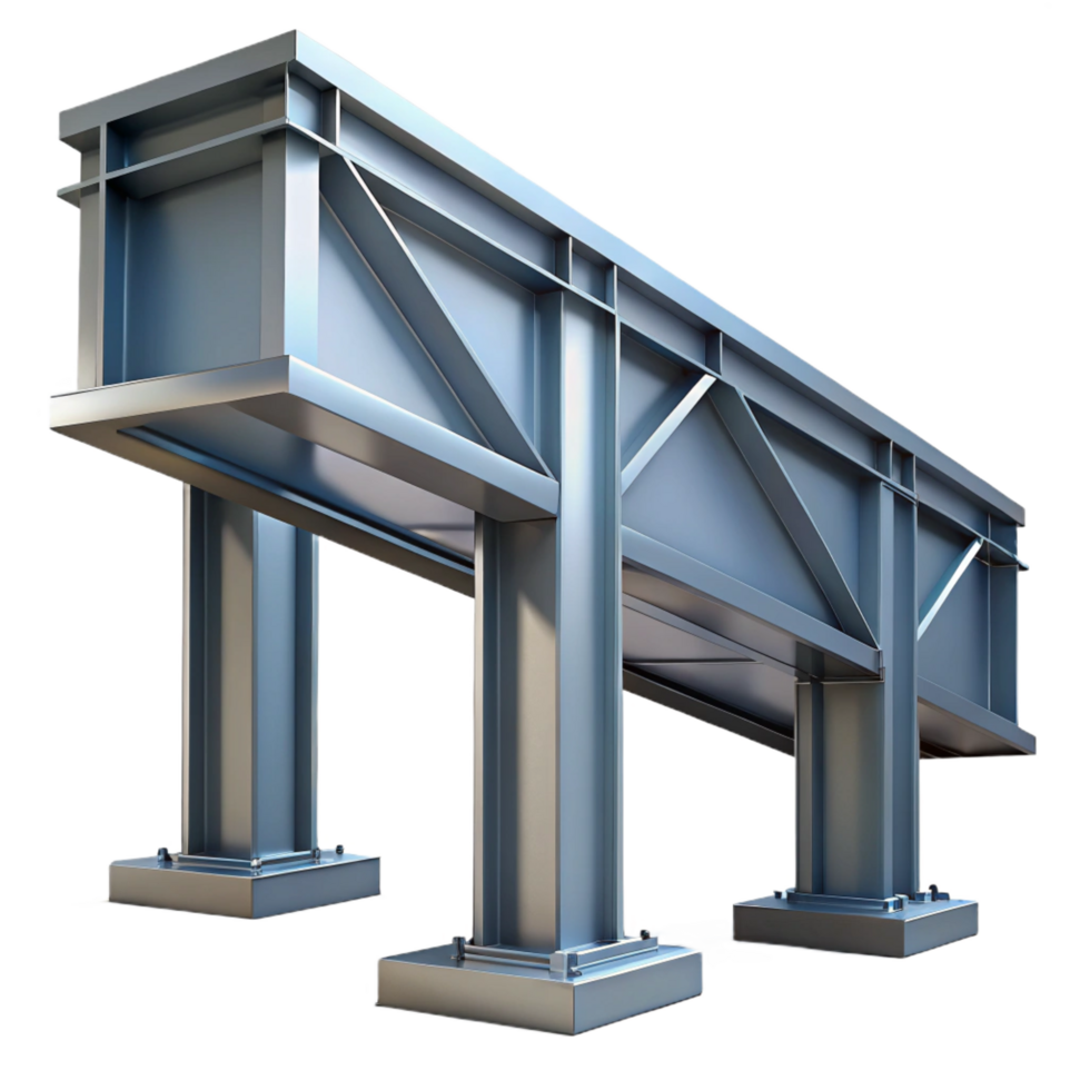 vibrant dramatic elegant Steel girder, industrial design, NO BACKGROUND with Transparent Background. original png
