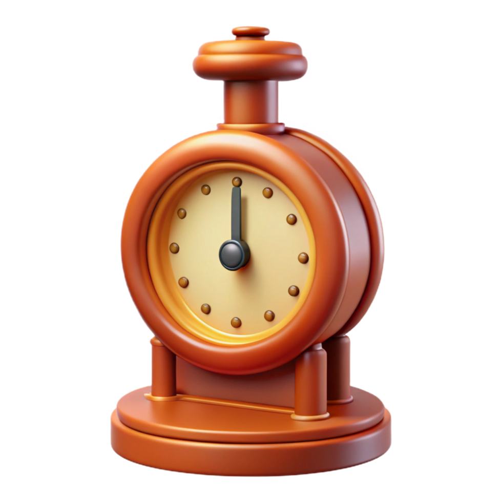 enchanting mysterious gothic Train station clock, vintage design, NO BACKGROUND with Transparent Background. exclusive png