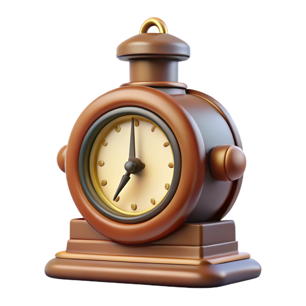 quintessential impressionist Train station clock, vintage design, NO BACKGROUND with Transparent Background. impeccable png