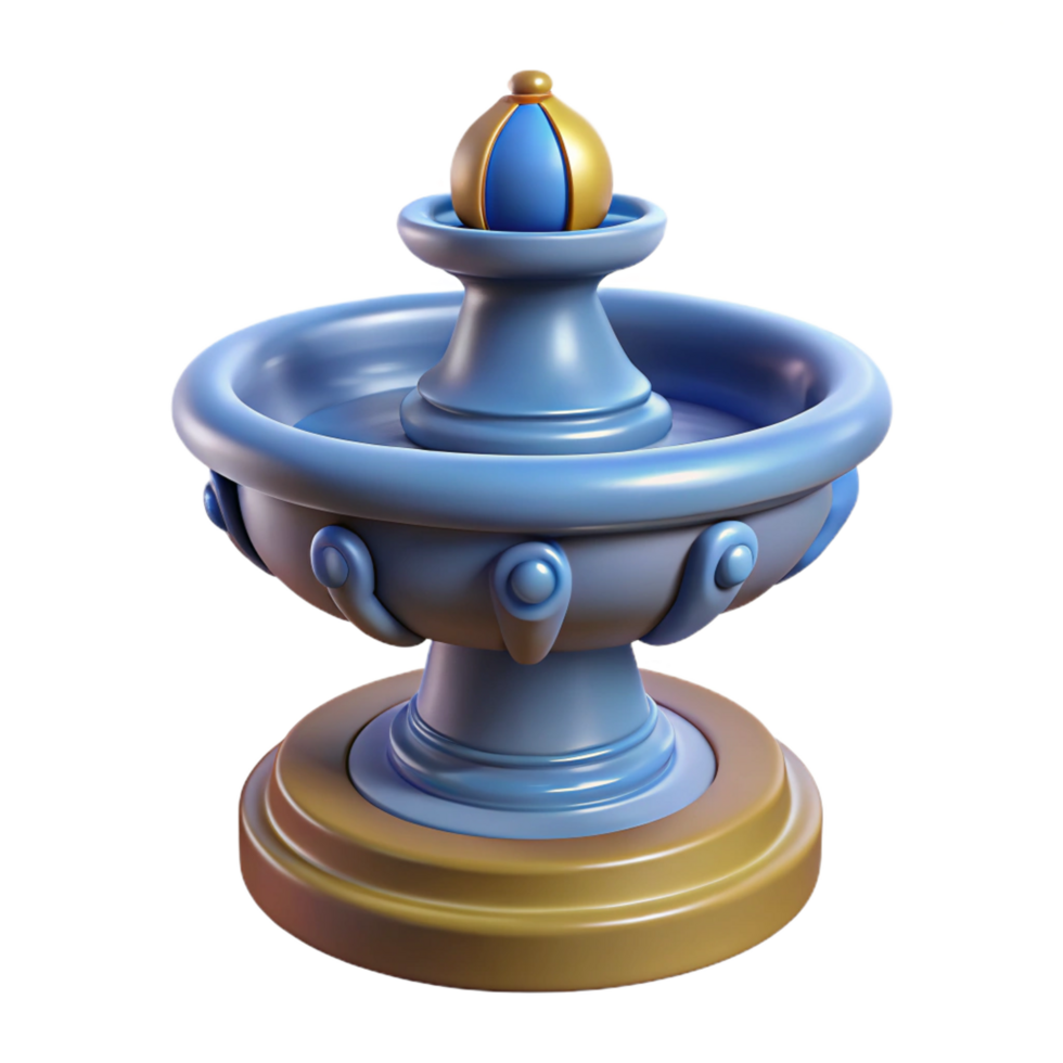 immaculate modern Fountain spout, decorative sculpture, NO BACKGROUND with Transparent Background. artisan png
