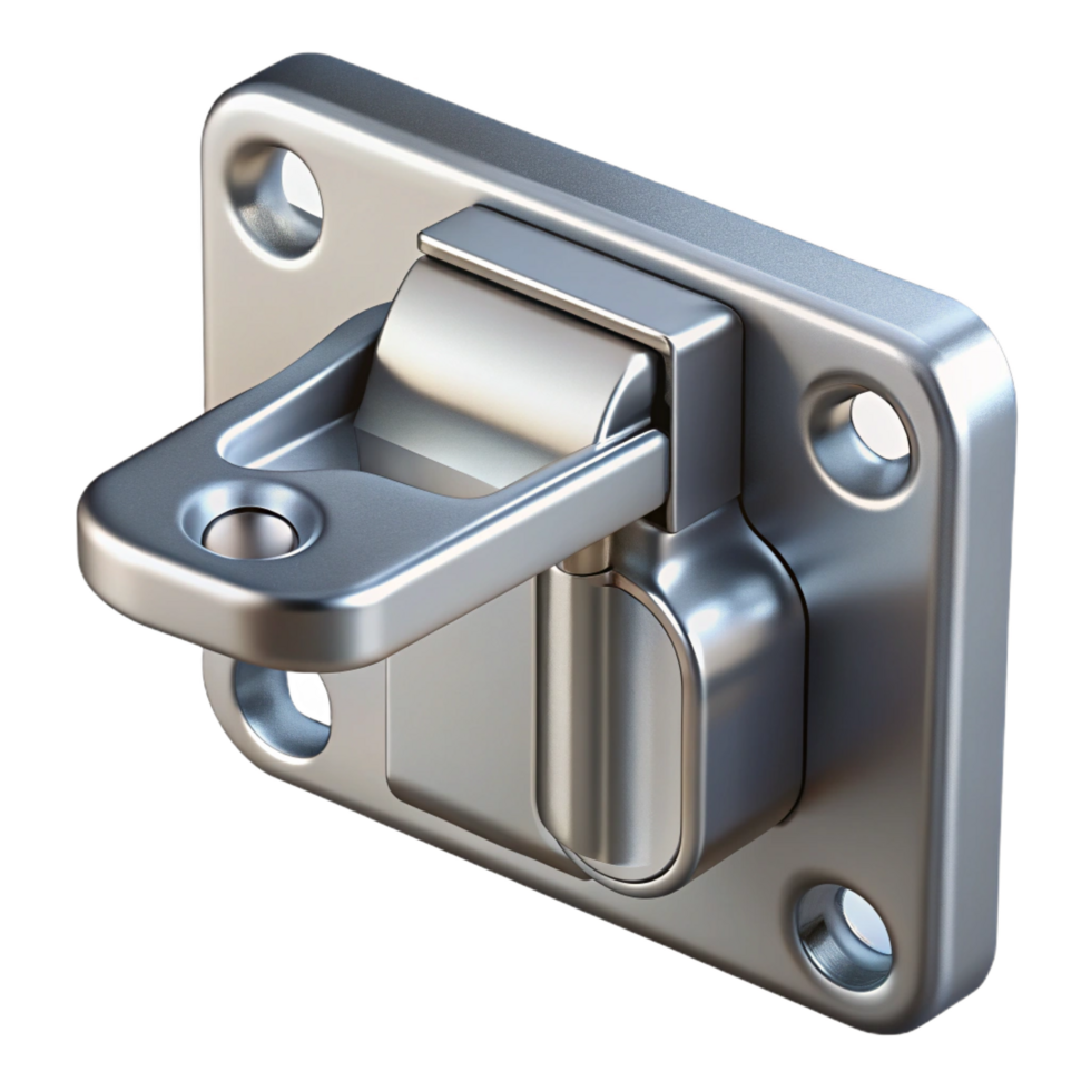 unforgettable victorian Window latch, metal mechanism, NO BACKGROUND with Transparent Background. 4K png
