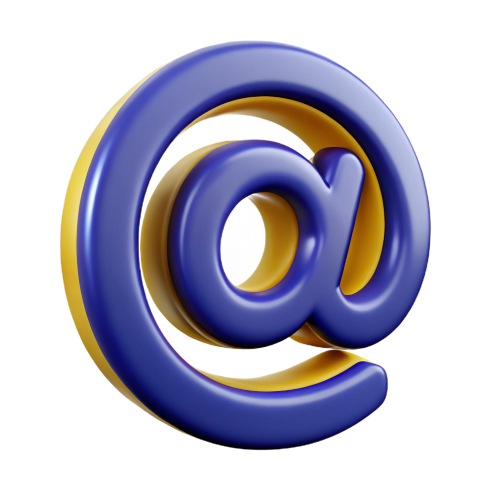 striking mysterious tropical A stylized at symbol . NO BACKGROUND with Transparent Background. authentic png