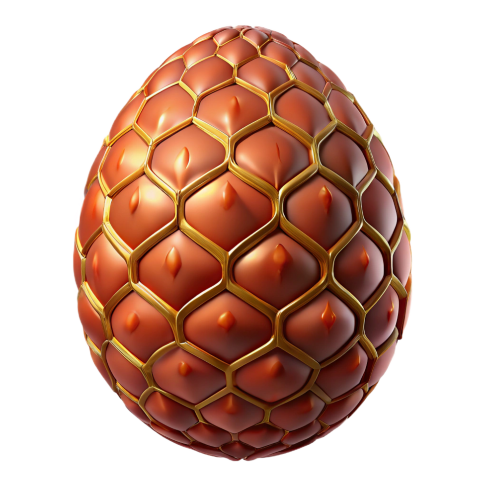 extraordinary modern A detailed dragon egg, with intricate patterns, NO BACKGROUND with Transparent Background. ultra HD png