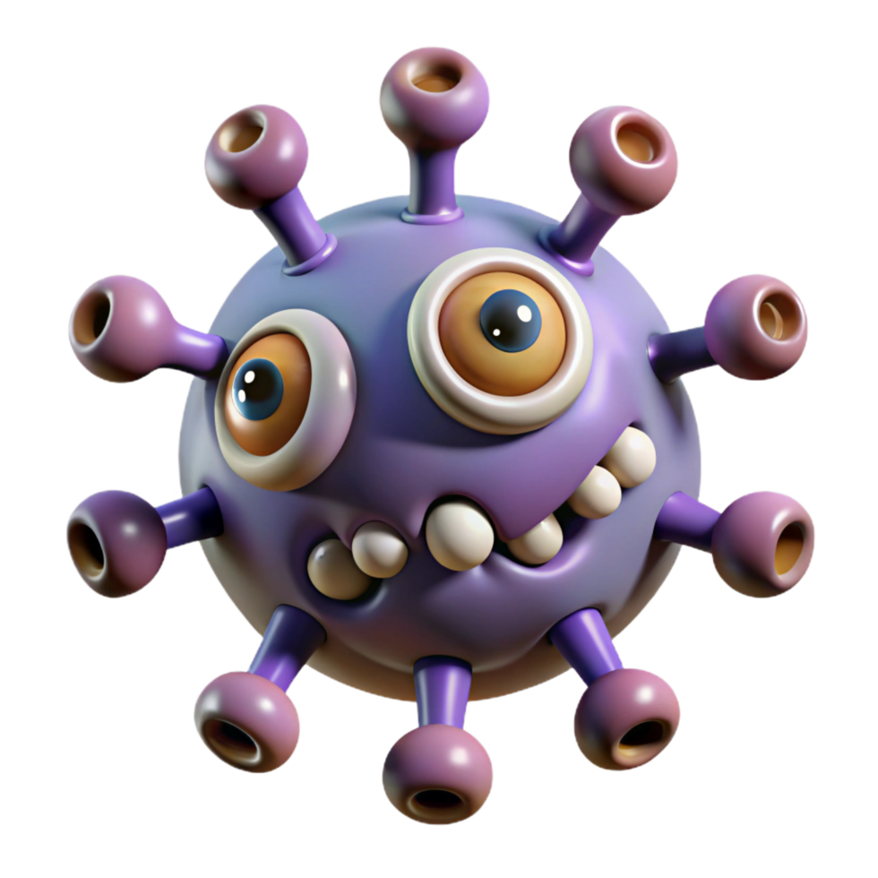 magnificent mysterious contemporary A fearsome beholder, with multiple eyes, NO BACKGROUND with Transparent Background. crisp png