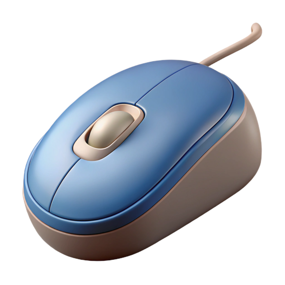 breathtaking celebrated A single computer mouse with a scroll wheel. NO BACKGROUND with Transparent Background. png