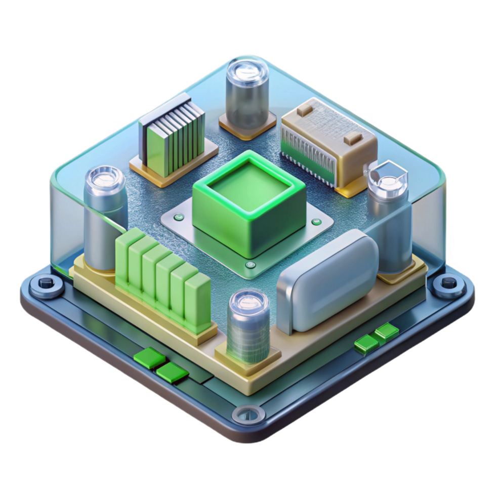 rare renaissance A computer motherboard. NO BACKGROUND with Transparent Background. flawless png
