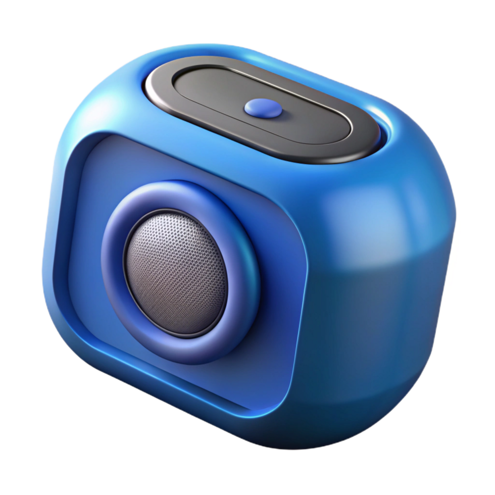 radiant energetic coastal A Bluetooth speaker. NO BACKGROUND with Transparent Background. high resolution png