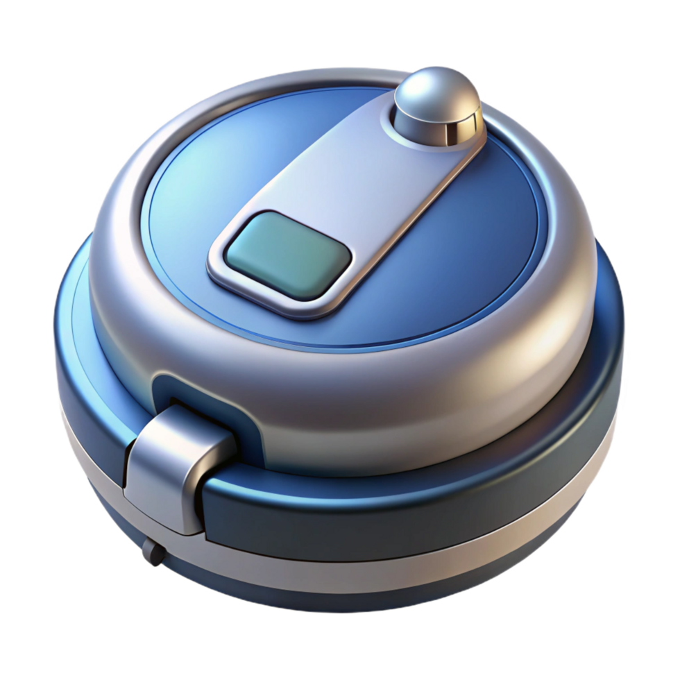 splendid coveted A robot vacuum cleaner. NO BACKGROUND with Transparent Background. png