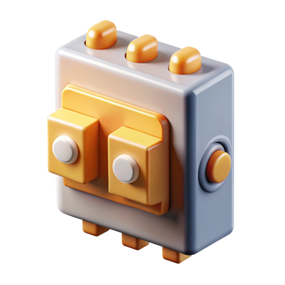 unparalleled contemporary A circuit breaker. NO BACKGROUND with Transparent Background. artisan png