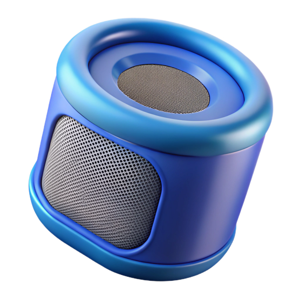 melancholic dazzling A Bluetooth speaker. NO BACKGROUND with Transparent Background. handcrafted png