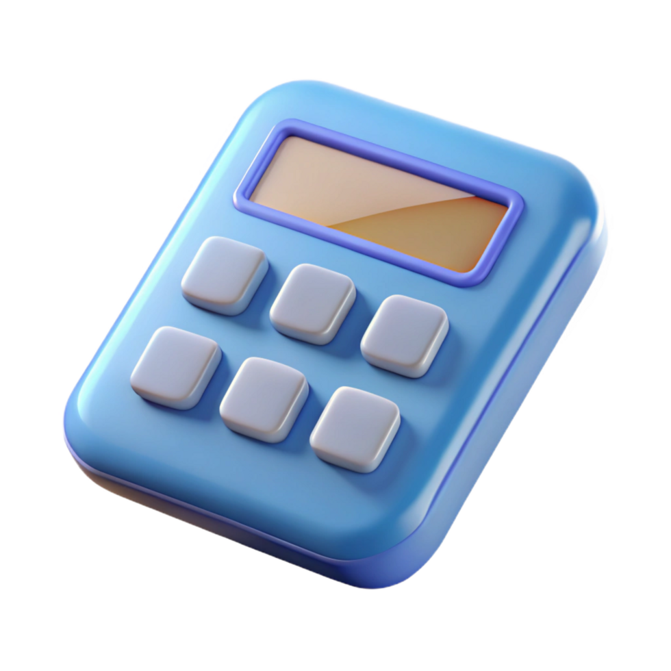 striking harmonious victorian A scientific calculator. NO BACKGROUND with Transparent Background. perfect clarity png