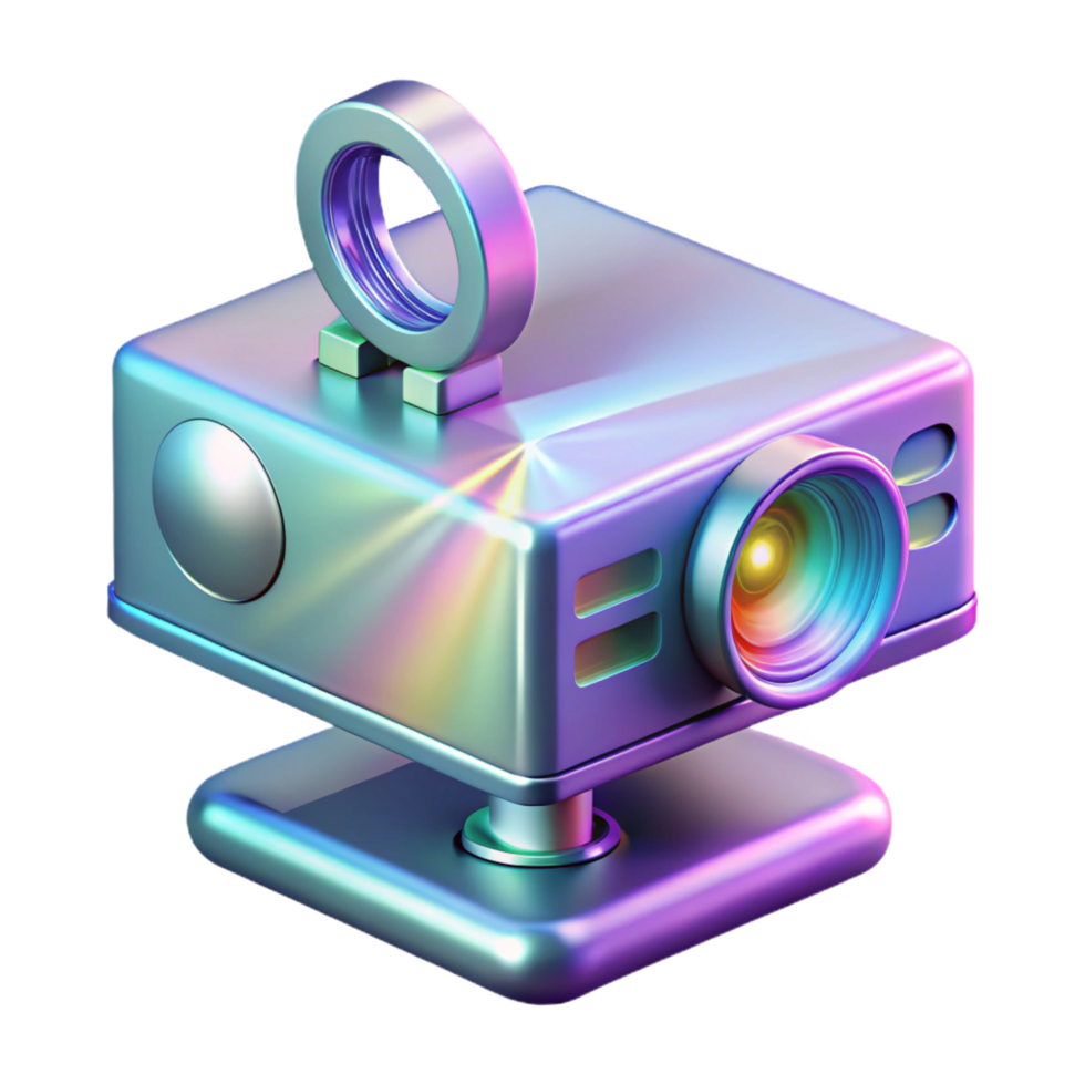 timeless modern A holographic projector. NO BACKGROUND with Transparent Background. authentic png
